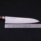 Gyuto VG-10 Damascus Mahogany Handle 210mm-VG-10-Damascus-Western Handle-[Musashi]-[Japanese-Kitchen-Knives]