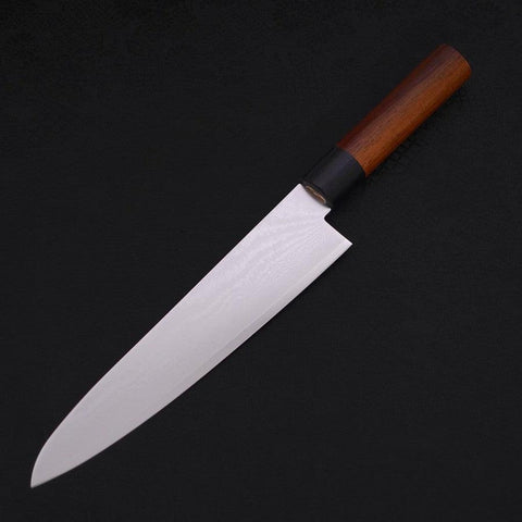 Gyuto VG-10 Damascus Shitan Handle 210mm-VG-10-Damascus-Japanese Handle-[Musashi]-[Japanese-Kitchen-Knives]