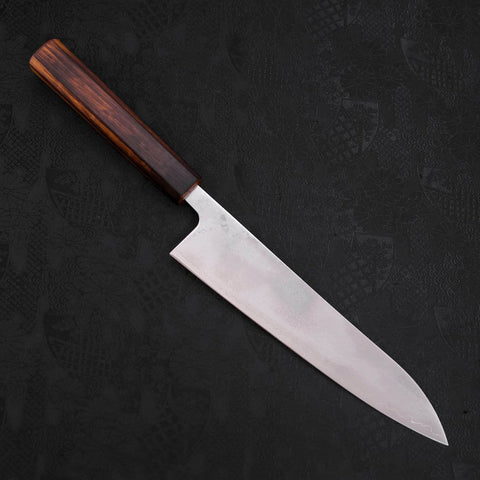 Gyuto VG-10 Damascus Sumi Urushi Handle 210mm-VG-10-Damascus-Japanese Handle-[Musashi]-[Japanese-Kitchen-Knives]