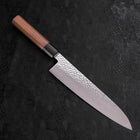 Gyuto VG-10 Tsuchime Damascus Walnut Handle 210mm-VG-10-Damascus-Japanese Handle-[Musashi]-[Japanese-Kitchen-Knives]