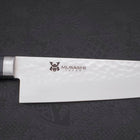 Gyuto VG-10 Tsuchime Damascus Western Dark Blue Handle 180mm-VG-10-Damascus-Western Handle-[Musashi]-[Japanese-Kitchen-Knives]