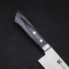 Gyuto VG-10 Tsuchime Damascus Western Dark Blue Handle 180mm-VG-10-Damascus-Western Handle-[Musashi]-[Japanese-Kitchen-Knives]