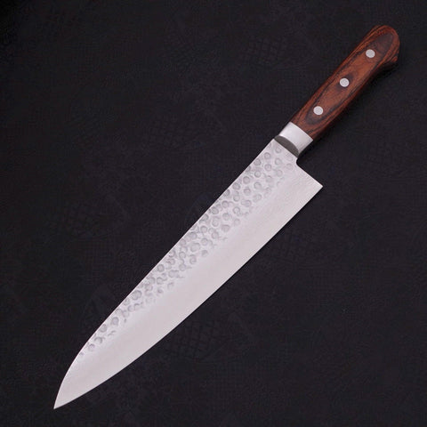 Gyuto VG-10 Tsuchime Damascus Western Handle 240mm-VG-10-Damascus-Western Handle-[Musashi]-[Japanese-Kitchen-Knives]