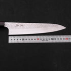 Gyuto VG-10 Tsuchime Ebony Handle 210mm-VG-10-Tsuchime-Japanese Handle-[Musashi]-[Japanese-Kitchen-Knives]