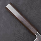 Gyuto White Steel #2 Kurouchi Stainless Clad Ebony Handle 180mm-White steel #2-Kurouchi-Japanese Handle-[Musashi]-[Japanese-Kitchen-Knives]