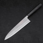 Gyuto White Steel #2 Nashiji Ebony Handle 210mm-White steel #2-Nashiji-Japanese Handle-[Musashi]-[Japanese-Kitchen-Knives]