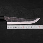 Gyuto White Steel #2 Stainless Clad Kurouchi Buffalo Teak Handle 210mm-White steel #2-Kurouchi-Japanese Handle-[Musashi]-[Japanese-Kitchen-Knives]