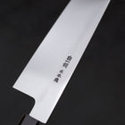 Gyuto White steel #1 Mirror Water Honyaki Buffalo Ebony Handle with Sheath 210mm-White steel #1-Japanese Handle-[Musashi]-[Japanese-Kitchen-Knives]