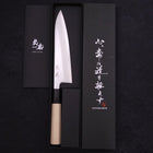 Gyuto White steel #1 Polished Buffalo Magnolia Handle 180mm-White steel #1-Polished-Japanese Handle-[Musashi]-[Japanese-Kitchen-Knives]