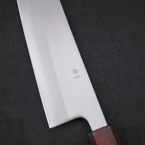 Gyuto White steel #1 Polished Purple Urushi Handle 210mm-White steel #1-Polished-Japanese Handle-[Musashi]-[Japanese-Kitchen-Knives]