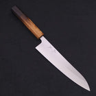 Gyuto White steel #1 Polished Yaki Urushi Handle 210mm-White steel #1-Polished-Japanese Handle-[Musashi]-[Japanese-Kitchen-Knives]