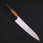 Gyuto White steel #1 Polished Yaki Urushi Handle 240mm-White steel #1-Polished-Japanese Handle-[Musashi]-[Japanese-Kitchen-Knives]