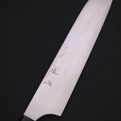 Gyuto White steel #1 Super Polished Buffalo Magnolia Handle 240mm-Japanese Handle-[Musashi]-[Japanese-Kitchen-Knives]