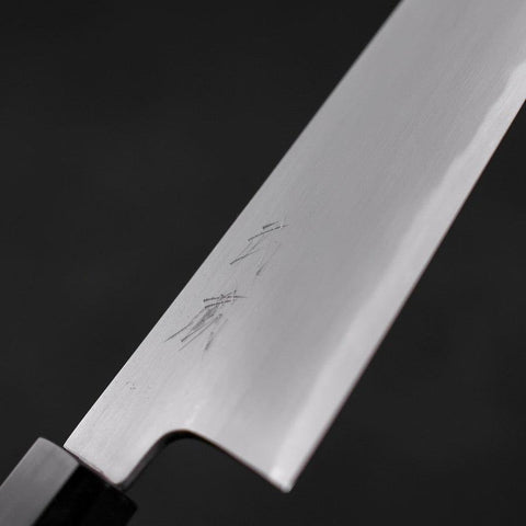 Gyuto White steel #2 Kasumi Buffalo Teak Handle 210mm-White steel #2-Kasumi-Japanese Handle-[Musashi]-[Japanese-Kitchen-Knives]