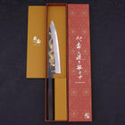 Gyuto White steel #2 Kurouchi Chokin Dragon Buffalo Ebony Handle 210mm-White steel #2-Kurouchi-Japanese Handle-[Musashi]-[Japanese-Kitchen-Knives]