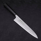 Gyuto White steel #2 Nashiji Ebony Handle 240mm-White steel #2-Nashiji-Japanese Handle-[Musashi]-[Japanese-Kitchen-Knives]