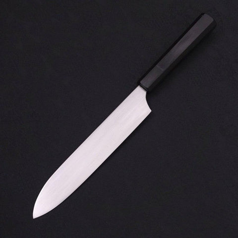 Gyuto White steel #2 Super Polished Buffalo Ebony Handle 190mm-Japanese Handle-[Musashi]-[Japanese-Kitchen-Knives]