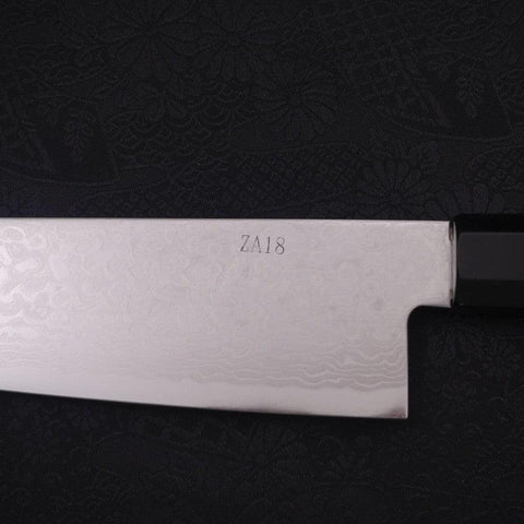 Gyuto ZA-18 Damascus Buffalo Ebony Handle 210mm-[Musashi]-[Japanese-Kitchen-Knives]