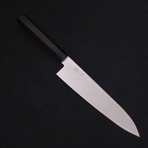 Gyuto ZA-18 Damascus Buffalo Ebony Handle 210mm-[Musashi]-[Japanese-Kitchen-Knives]