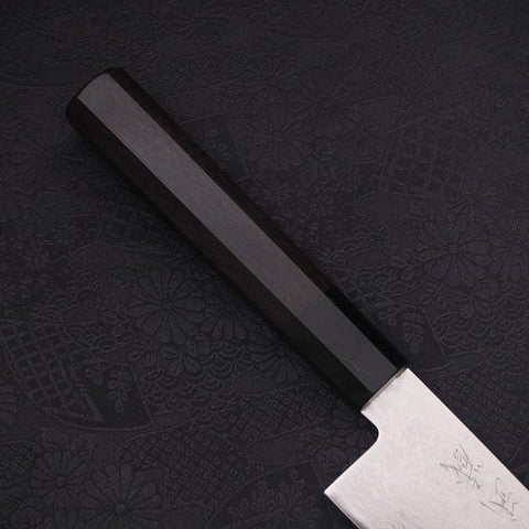 Gyuto ZA-18 Damascus Buffalo Ebony Handle 210mm-ZA-18-Damascus-Japanese Handle-[Musashi]-[Japanese-Kitchen-Knives]