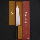 Gyuto ZA-18 Damascus Buffalo Ebony Handle 210mm-ZA-18-Damascus-Japanese Handle-[Musashi]-[Japanese-Kitchen-Knives]