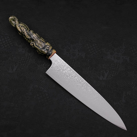 Gyuto ZA-18 Damascus Ceramics Dragon Handle 210mm-[Musashi]-[Japanese-Kitchen-Knives]