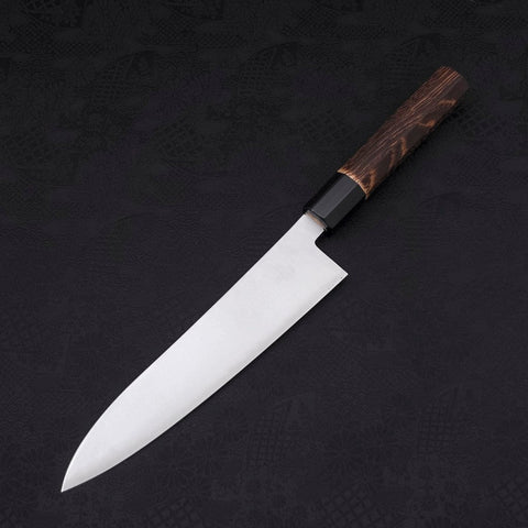 Gyuto ZDP-189 Polished Buffalo Chestnuts Handle 210mm-Polished-ZDP-189-Japanese Handle-[Musashi]-[Japanese-Kitchen-Knives]