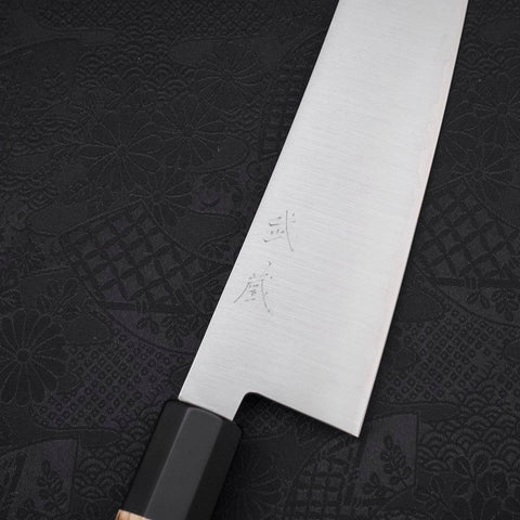 Gyuto ZDP-189 Polished Buffalo Chestnuts Handle 240mm-Polished-ZDP-189-Japanese Handle-[Musashi]-[Japanese-Kitchen-Knives]