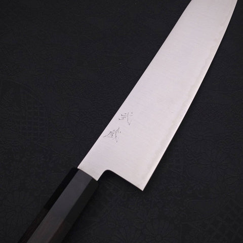 Gyuto ZDP-189 Polished Buffalo Ebony Handle 210mm-Polished-ZDP-189-Japanese Handle-[Musashi]-[Japanese-Kitchen-Knives]