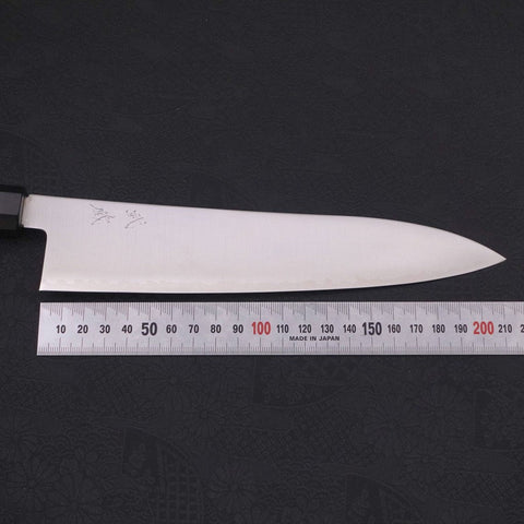 Gyuto ZDP-189 Polished Buffalo Ebony Handle 210mm-Polished-ZDP-189-Japanese Handle-[Musashi]-[Japanese-Kitchen-Knives]