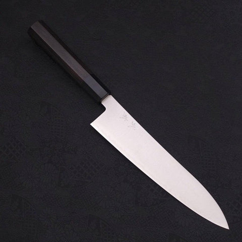 Gyuto ZDP-189 Polished Buffalo Ebony Handle 210mm-Polished-ZDP-189-Japanese Handle-[Musashi]-[Japanese-Kitchen-Knives]