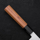 Gyuto ZDP-189 Polished Buffalo Teak Handle 210mm-Polished-ZDP-189-Japanese Handle-[Musashi]-[Japanese-Kitchen-Knives]