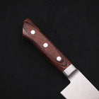 Gyuto knife AUS-8 Polished Western Mahogany Handle 180mm-AUS-8-Polished-Western Handle-[Musashi]-[Japanese-Kitchen-Knives]