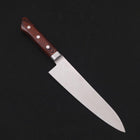 Gyuto knife AUS-8 Polished Western Mahogany Handle 180mm-AUS-8-Polished-Western Handle-[Musashi]-[Japanese-Kitchen-Knives]