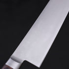 Gyuto knife AUS-8 Polished Western Mahogany Handle 210mm-AUS-8-Polished-Western Handle-[Musashi]-[Japanese-Kitchen-Knives]