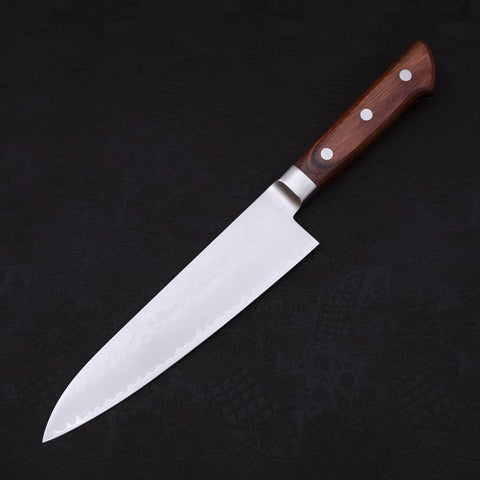 Gyuto knife VG-5 Tsuchime Western Handle 180mm-VG-5-Tsuchime-Western Handle-[Musashi]-[Japanese-Kitchen-Knives]