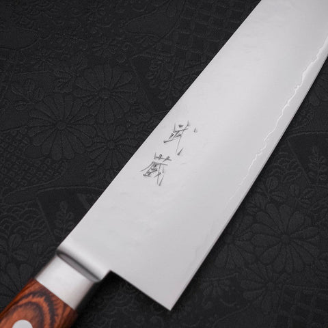 Gyuto knife VG-5 Tsuchime Western Handle 210mm-VG-5-Tsuchime-Western Handle-[Musashi]-[Japanese-Kitchen-Knives]