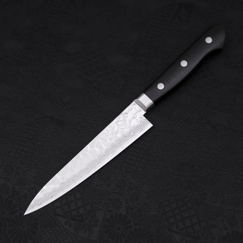 Petty AUS-10 Tsuchime Damascus Western Black Handle 135mm