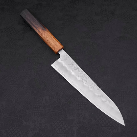 Gyuto Silver Steel #3 Nashiji Yaki Urushi Handle 210mm