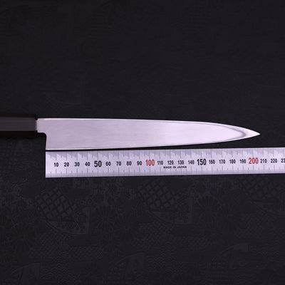 Yanagiba Left Hand AUS-10 Polished Ebony Handle 210mm