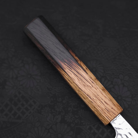 Nakiri AUS-10 Mirror Tsuchime Damascus Yaki Urushi Handle 165mm