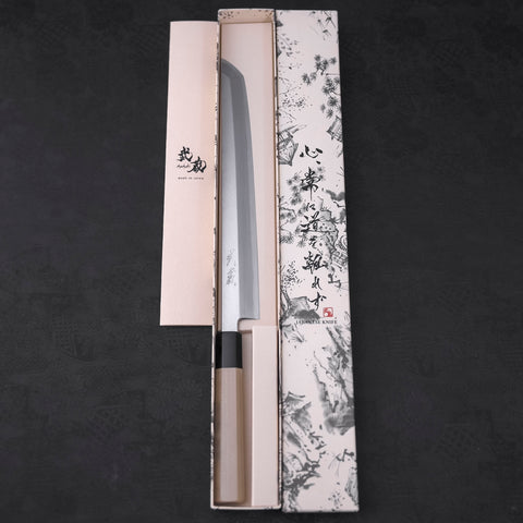 Sakimaru Takohiki White steel #2 Kasumi Buffalo Handle 270mm