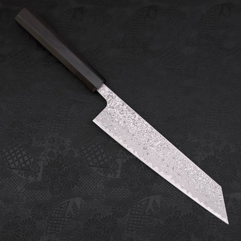 Kiritsuke SKD11 Nickel Damascus Buffalo Ebony Handle 210mm