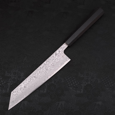 Kiritsuke SKD11 Nickel Damascus Buffalo Ebony Handle 210mm