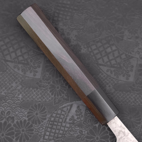 Kiritsuke SKD11 Nickel Damascus Buffalo Ebony Handle 210mm