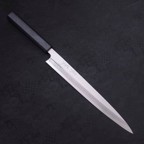 Yanagiba Blue steel #2 Kasumi Mango de Urushi Azul Oscuro 270mm