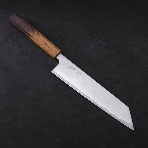 Kiritsuke AUS-10 Wave Nickel Damascus Yaki Urushi Handle 210mm