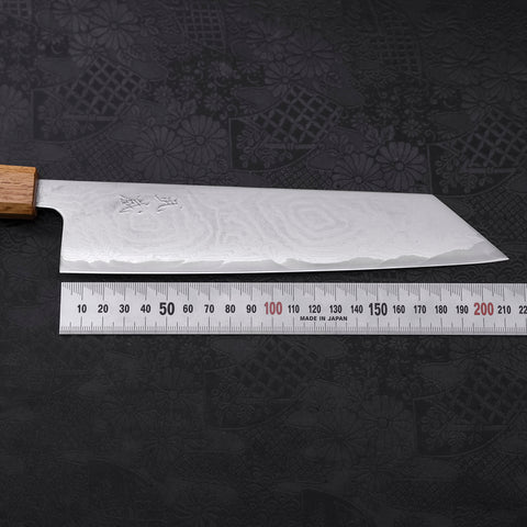 切付 AUS-10不鏽鋼 大馬士革 燦藍柄 210mm