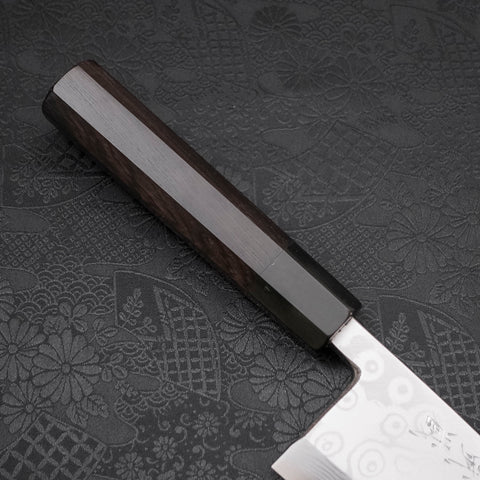 Deba Blue steel #2 Suminagashi Buffalo Ebony Handle 180mm