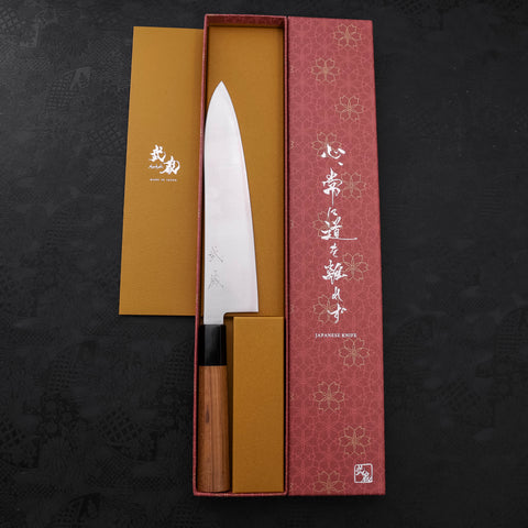 Gyuto ZDP-189 Polished Buffalo Teak Handle 210mm